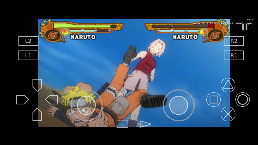 Naruto Shippuden Ultimate Ninja 5 AetherSX2 - PS2 Emulator Android