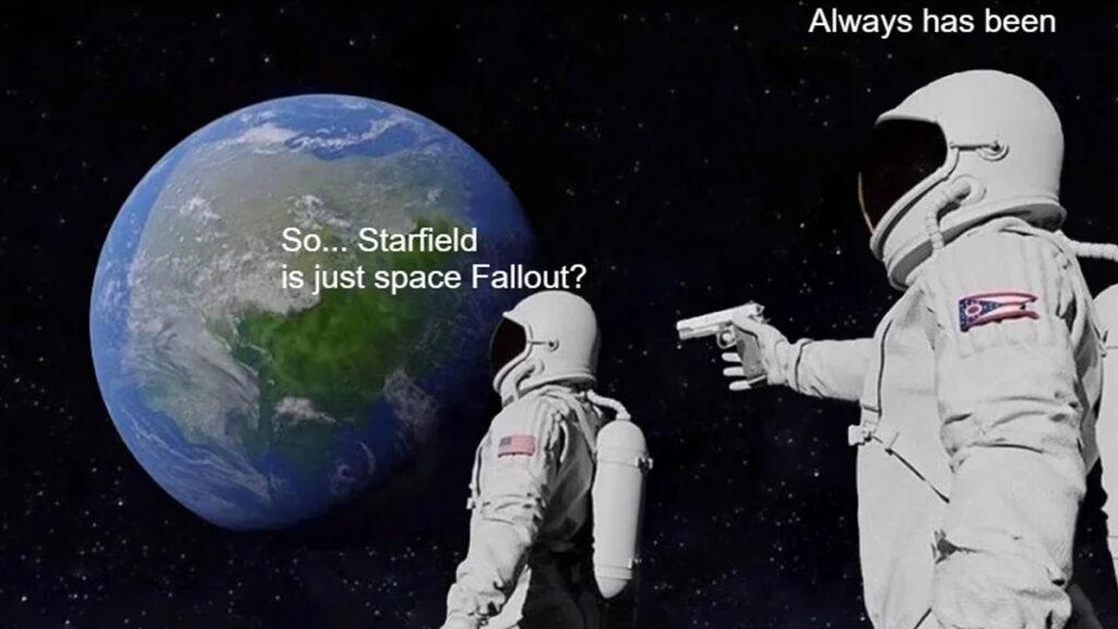 Pemain Starfield Membuat Ulang Adegan Always Has Been Meme