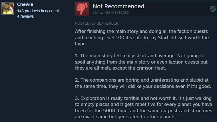 starfield rating terendah