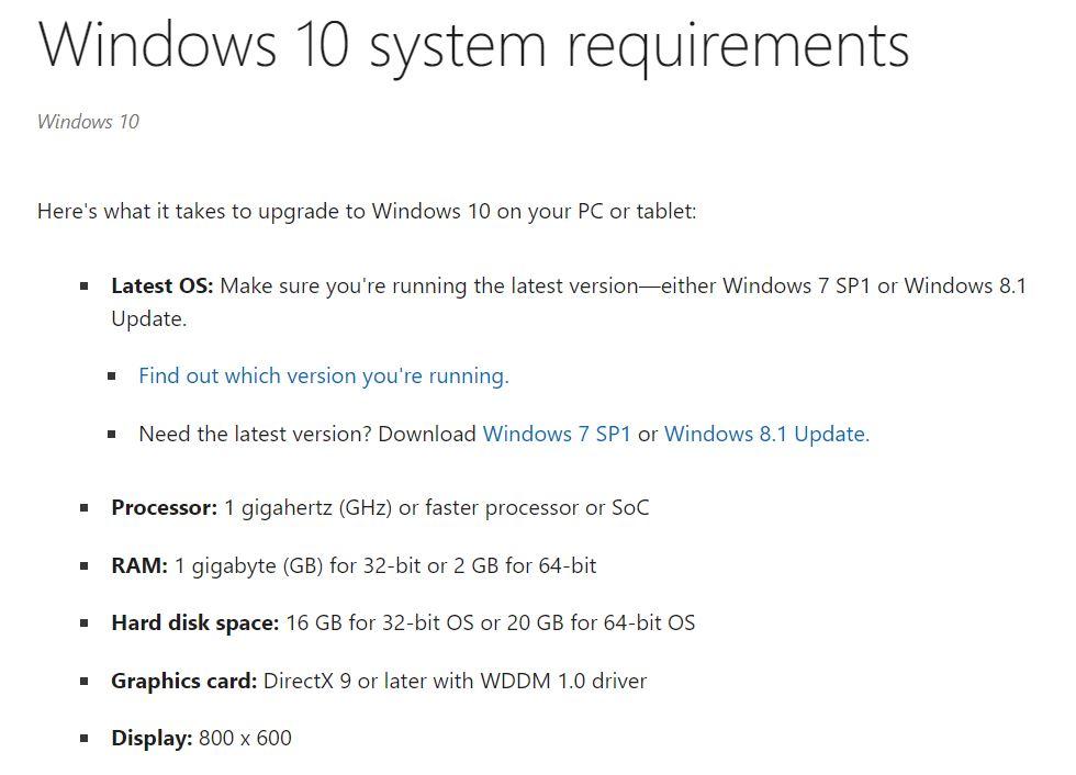Minimal Spesifikasi Windows 10 Lebih Bersahabat
