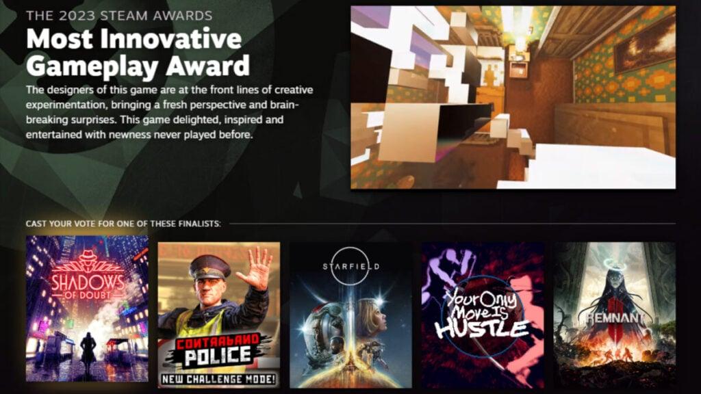 Nominasi 'Most Innovative Gameplay' 2023