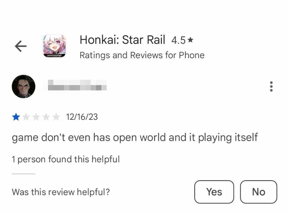 Review Bomb Honkai Star Rail